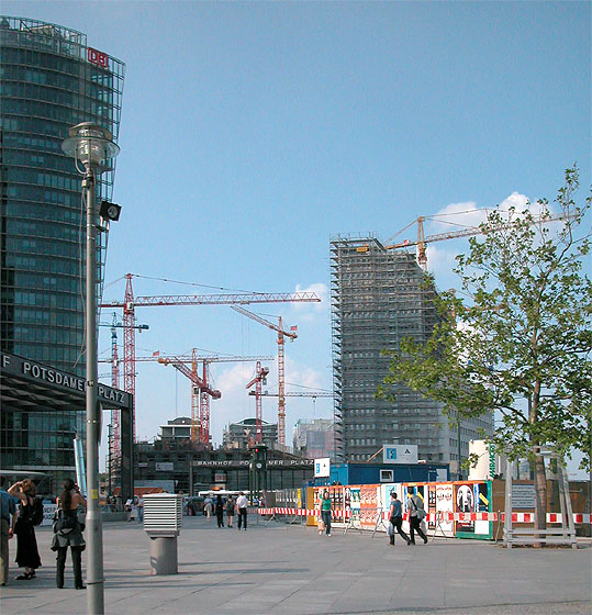Berlin, Bahnhof Potsdamer Platz, Baustelle