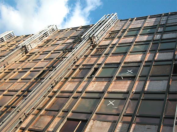 Berlin: Palast der Republik. Während der Asbestsanierung