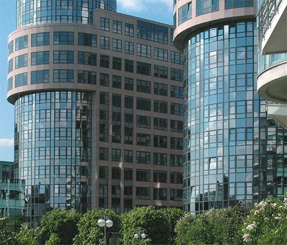 Berlin, "Spree-Bogen", B&uuml;rogeb&auml;ude, Sitz des Bundesministeriums des Innern, Architekten: K&uuml;hn-Bergander-Bley