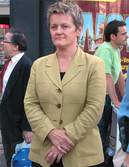 Renate K&uuml;nast, Wahlkampfauftritt 2006, Berlin, Wittenbergplatz, Abgeordnetenhaus- und BVV-Wahlen