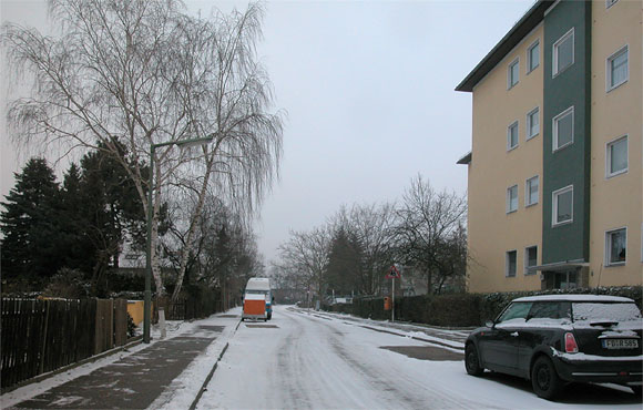 Wolfsburger Weg, Schnee